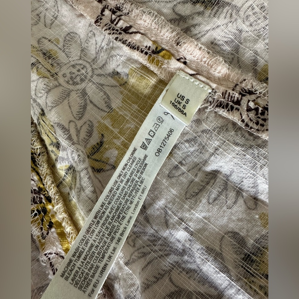 Daily Practice Anthropologie Mollie Tunic Dress Floral Off Shoulder Cover Up S - Picture 5 of 11